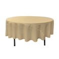thumbnail image 1 of LA Linen Polyester Poplin Tablecloth 90-Inches Round, Khaki, 1 of 1