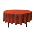 thumbnail image 1 of LA Linen Polyester Poplin Tablecloth 90-Inches Round, Rust, 1 of 2