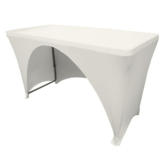 LA Linen Rectangular Open Back Table Cloth