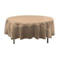 thumbnail image 1 of LA Linen TCOrgz90R-BrownO22 Sheer Mirror Organza Round Tablecloth, Brown - 90 in., 1 of 7