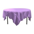 thumbnail image 1 of LA Linen TCOrgz72X72-PurpleO23 Sheer Mirror Organza Square Tablecloth, Purple - 72 x 72 in., 1 of 7