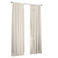 thumbnail image 1 of LA Linen Sheer Voile Drape Panel 118-Inch Wide by 60-Inch High, Ivory, 1 of 1