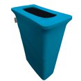 thumbnail image 1 of LA Linen Stretch Spandex Trash Can cover for Slim Jim 23-Gallon, Turquoise, 1 of 7