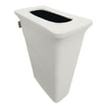 thumbnail image 1 of LA Linen Stretch Spandex Trash Can cover for Slim Jim 23-Gallon, White, 1 of 7