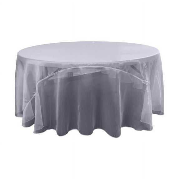 LA Linen Organza Round Tablecloth