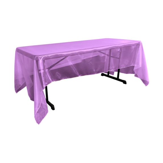 LA Linen Organza Rectangular Tablecloth