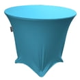 thumbnail image 1 of LA Linen TCSpandex30Rx30H-TurquoiseX52 Round Spandex Tablecloth, Turquoise - 30 x 30 in., 1 of 7