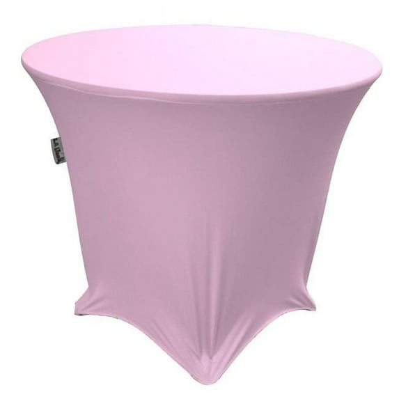 LA Linen TCSpandex36Rx30H-LilacX45 Round Spandex Tablecloth, Lilac - 36 x 30 in.