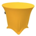 thumbnail image 1 of LA Linen TCSpandex36Rx30H-YellowX47 Round Spandex Tablecloth, Yellow - 36 x 30 in., 1 of 7