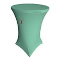 thumbnail image 1 of LA Linen TCSpandex36Rx42H-MintX44 Round Spandex Cover for Bar High Cocktail Table, Mint - 36 & 42 in., 1 of 7