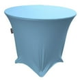 thumbnail image 1 of LA Linen TCSpandex48Rx30H-BlueLightX18 Round Spandex Tablecloth, Blue Light - 48 x 30 in., 1 of 7