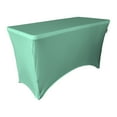 thumbnail image 1 of LA Linen TCSpandex48x24x30-MintX44 Rectangular Spandex Tablecloth, Mint - 48 x 24 x 30 in., 1 of 7