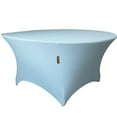 thumbnail image 1 of LA Linen TCSpandex60Rx30H-BlueLightX18 Round Spandex Tablecloth, Blue Light - 60 x 30 in., 1 of 7