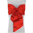 thumbnail image 1 of LA Linen Bridal Satin Chair Bow Sashes (Set of 10), 1 of 7