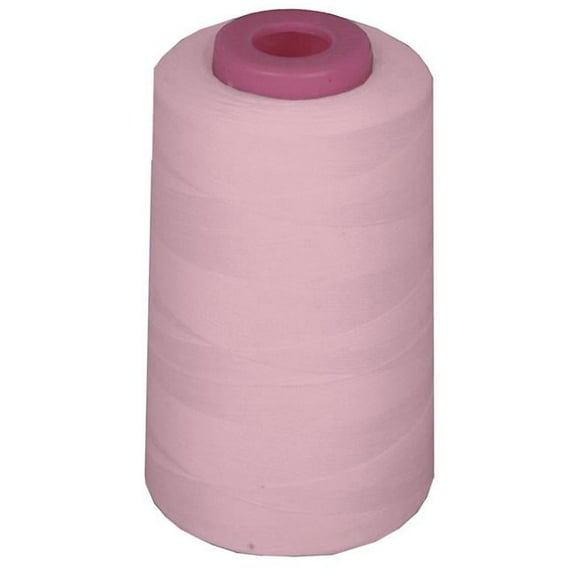 LA Linen ThreadLhtPinkA132 6000 Yards 100 Percent Polyester Cone Serger Thread, Light Pink - A132