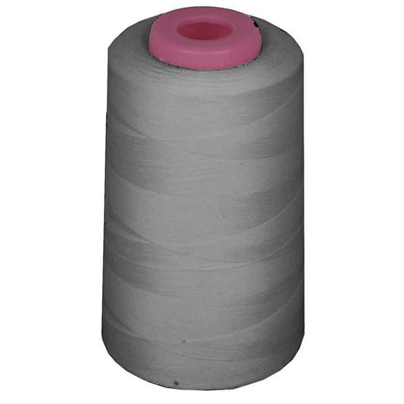 LA Linen ThreadSilverA710 6000 Yards 100 Percent Polyester Cone Serger Thread, Silver - A710