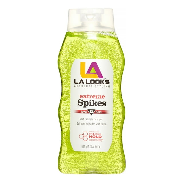 LA Looks Styling Gel, Extreme Spikes Level 12, 20 Oz