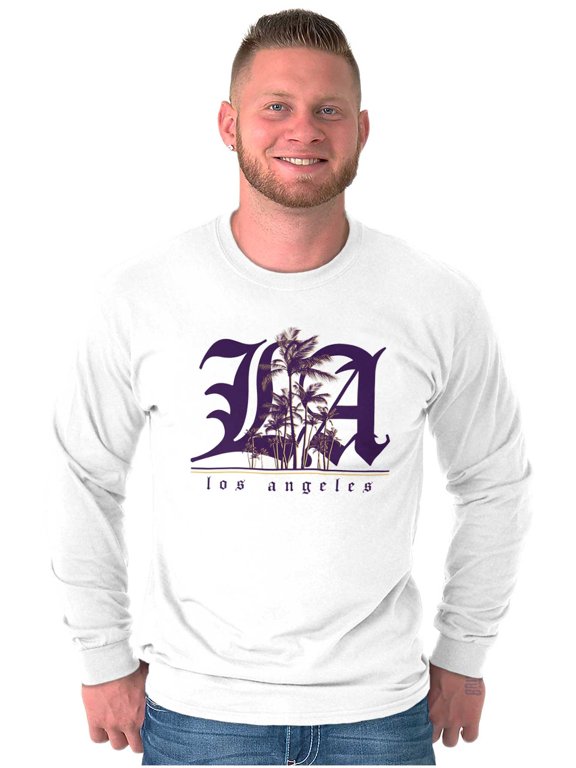 LA Los Angeles California Palm Trees Long Sleeve TShirt Men Women Brisco Brands S