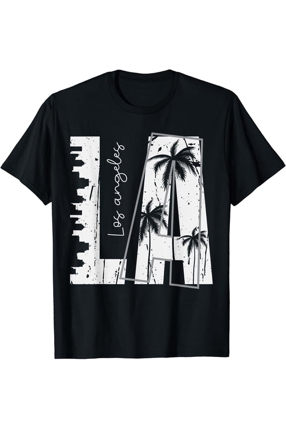 LA Los Angeles T-Shirt Black X-Large