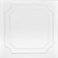 thumbnail image 1 of À LA MAISON CEILINGS R08 Virginian Pre-Painted Foam Glue-up Ceiling Tile (21.6 sq. ft./Case), Pack of 8, Ultra Pure White - Satin (Behr), 1 of 17