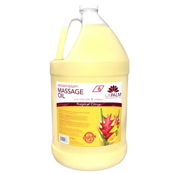 LA PALM Massage Oil Tropical Citrus Gallon