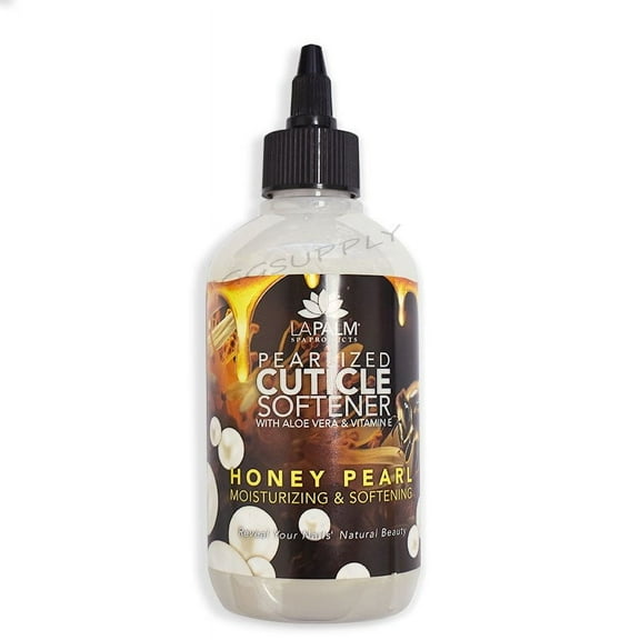 LA PALM Pearlized Cuticle Softener Honey Pearl With Aloe Vera & Vitamin E 8oz