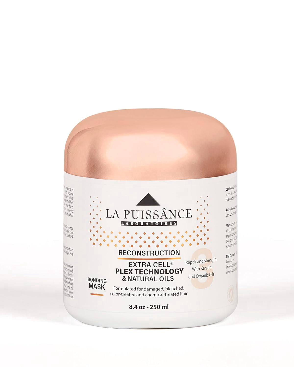 LA PUISSANCE Extra Cell Plex Deep Conditioning Hair Mask Step 3 - Moisturizing Repair Treatment for Damaged Hair - Ideal for Color-Treated, Bleached & Chemically-Treated Hair 8.45 fl oz
