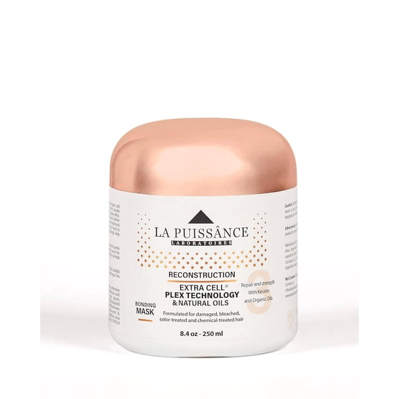 LA PUISSANCE Extra Cell Plex Deep Conditioning Hair Mask Step 3 - Moisturizing Repair Treatment for Damaged Hair - Ideal for Color-Treated, Bleached & Chemically-Treated Hair 8.45 fl oz