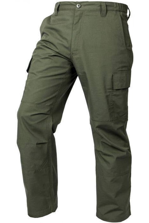 LAPG Men's Core Cargo Pants, Stretch Waistband, Lightweight & Durable Ripstop Cargo Pants, OD Green, 40X34