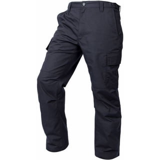 LAPG Men's Core Cargo Pants, Stretch Waistband, Lightweight & Durable Ripstop Cargo Pants, Navy, 30X32