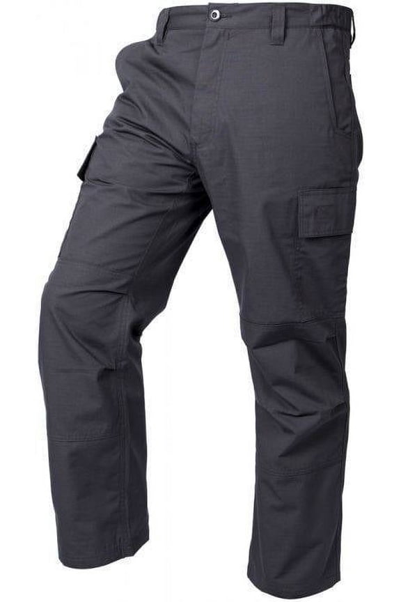 LAPG Men's Core Cargo Pants, Stretch Waistband, Lightweight & Durable Ripstop Cargo Pants, Charcoal, 32X30