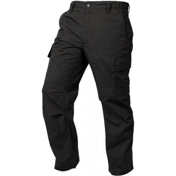 LAPG Men's Core Cargo Pants, Stretch Waistband, Lightweight & Durable Ripstop Cargo Pants, Black, 34X32