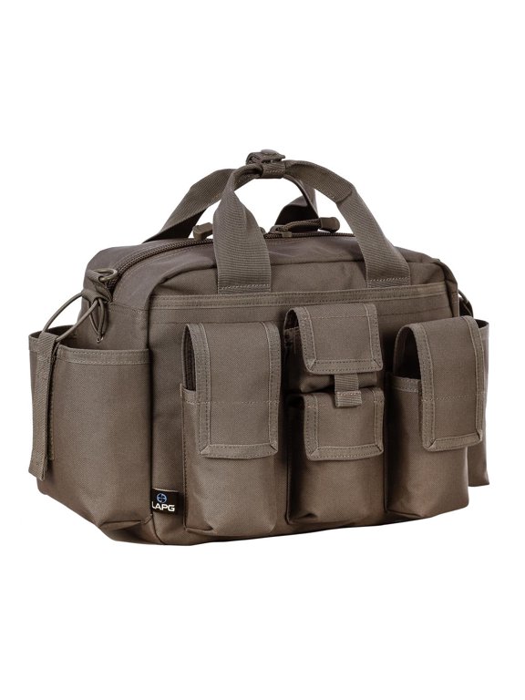 LAPG Bailout Multi-Pockets Diaper Gear Bag, Range Bug Out Go-To Dad Bag, Brown