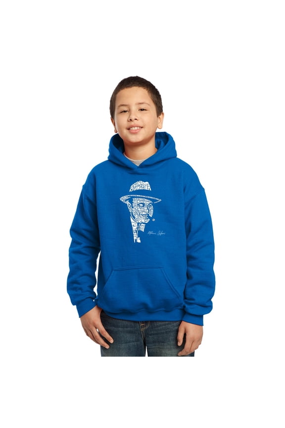 Boy's Word Art Hooded Sweatshirt - AL CAPONE-ORIGINAL GANGSTER