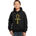 thumbnail image 1 of LA Pop Art Boy's Word Art Hooded Sweatshirt - ANKH, 1 of 2