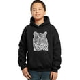 thumbnail image 1 of LA Pop Art Boy's Word Art Hooded Sweatshirt - Big Cats, 1 of 2