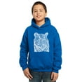 thumbnail image 1 of LA Pop Art Boy's Word Art Hooded Sweatshirt - Big Cats, 1 of 2
