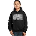 thumbnail image 1 of LA Pop Art Boy's Word Art Hooded Sweatshirt - Brooklyn Bridge, 1 of 2