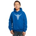 thumbnail image 1 of LA Pop Art Boy's Word Art Hooded Sweatshirt - COUNTRY MUSIC'S ALL TIME HITS, 1 of 2