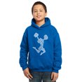 thumbnail image 1 of LA Pop Art Boy's Word Art Hooded Sweatshirt - Cheer, 1 of 2