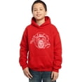 thumbnail image 1 of LA Pop Art Boy's Word Art Hooded Sweatshirt - Chimpanzee, 1 of 2
