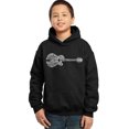 thumbnail image 1 of LA Pop Art Boy's Word Art Hooded Sweatshirt - Country Guitar, 1 of 2