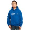 thumbnail image 1 of LA Pop Art Boy's Word Art Hooded Sweatshirt - Country Guitar, 1 of 2