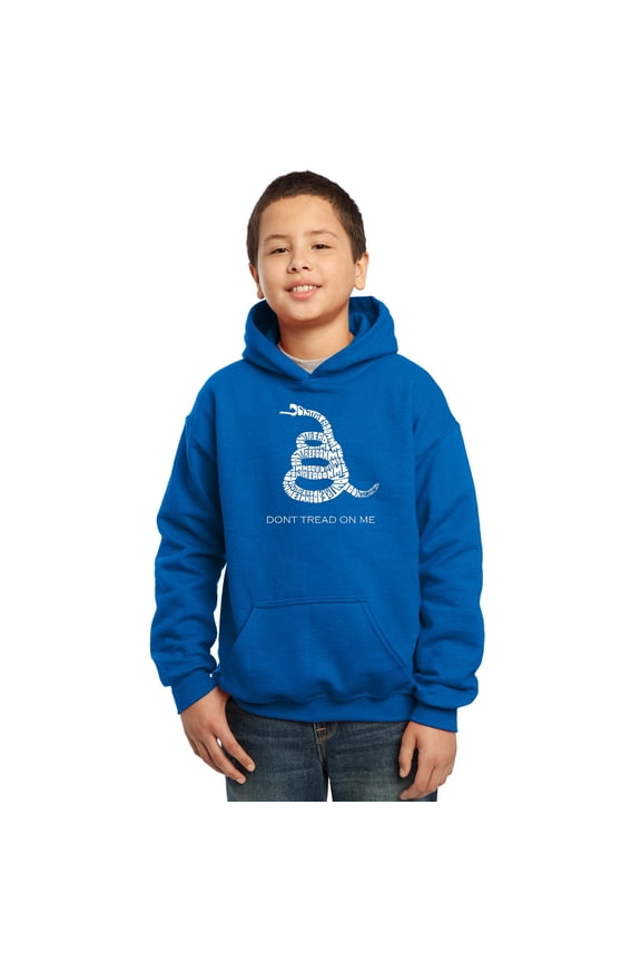 Boy's Word Art Hooded Sweatshirt - DONT TREAD ON ME