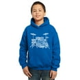 thumbnail image 1 of LA Pop Art Boy's Word Art Hooded Sweatshirt - Drums, 1 of 2