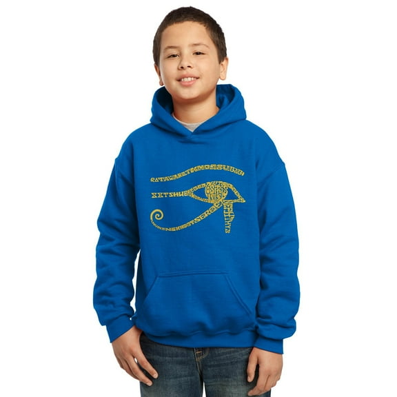 LA Pop Art Boy's Word Art Hooded Sweatshirt - EGYPT