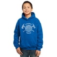 thumbnail image 1 of LA Pop Art Boy's Word Art Hooded Sweatshirt - FIREMAN'S PRAYER, 1 of 2