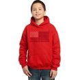 thumbnail image 1 of LA Pop Art Boy's Word Art Hooded Sweatshirt - God Bless America, 1 of 2