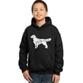 thumbnail image 1 of LA Pop Art Boy's Word Art Hooded Sweatshirt - Golden Retreiver, 1 of 2
