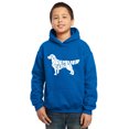 thumbnail image 1 of LA Pop Art Boy's Word Art Hooded Sweatshirt - Golden Retreiver, 1 of 2